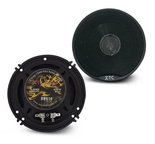 XTC DB61D 6" 400w dual cone speakers