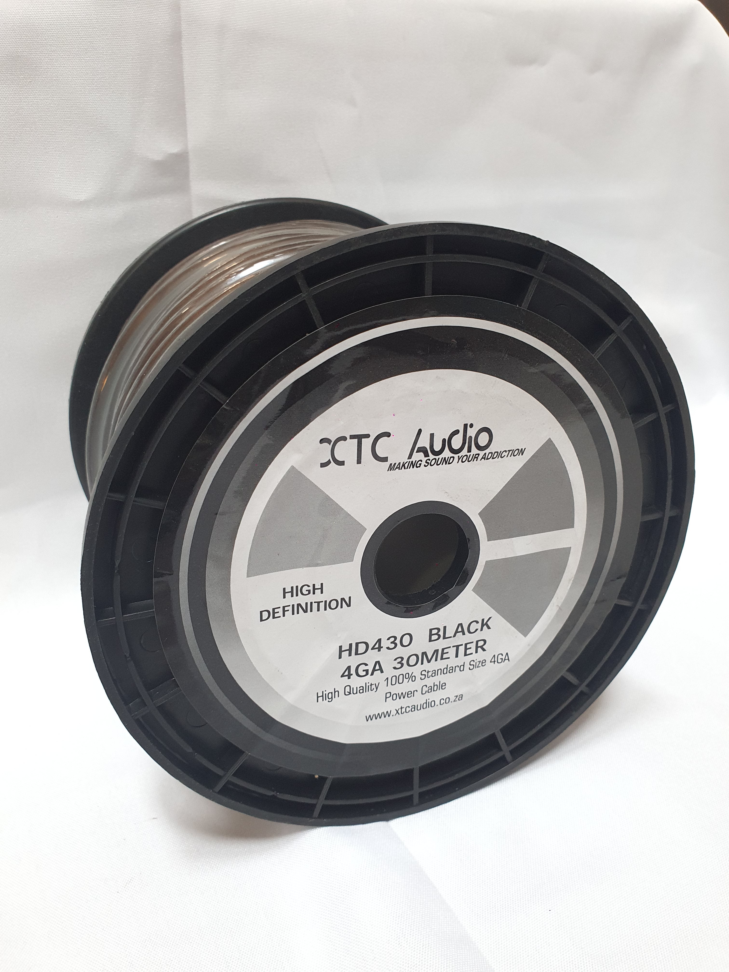 XTC HD430 4 gauge 30m roll black