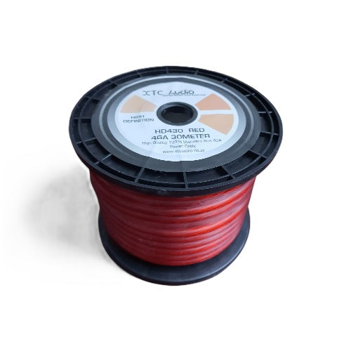 XTC HD430 4 gauge 30m roll red